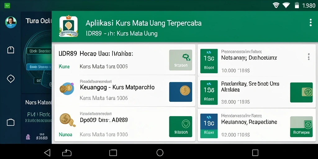 Antarmuka IDR89 menampilkan informasi kurs mata uang dengan jelas dan mudah dipahami.