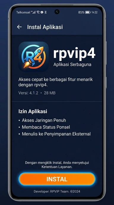 Tampilan halaman APK rpvip4