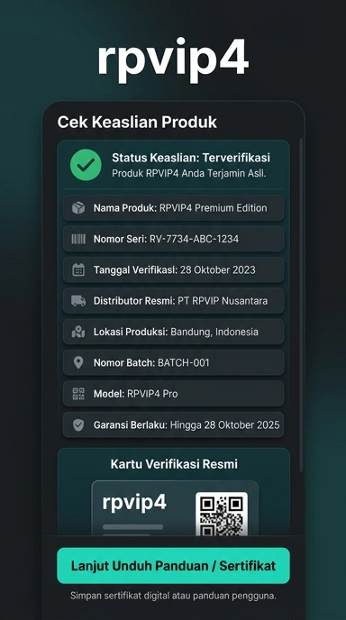 Tampilan kanal resmi rpvip4
