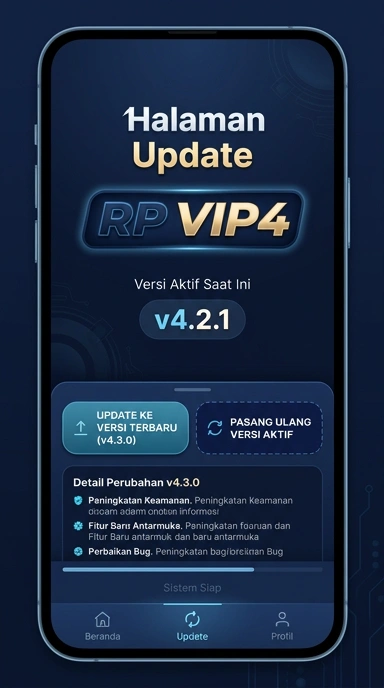 Tampilan riwayat versi rpvip4